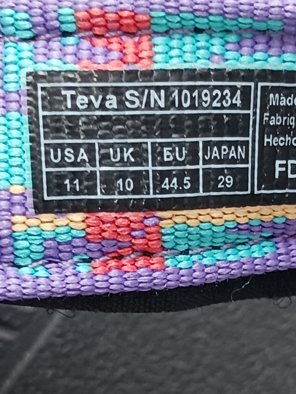 Teva S/N 1019234 Hurricane XLT2 Mens Hiking Sandals Sz US 11 / UK 10 Very Good - Picture 9 of 10